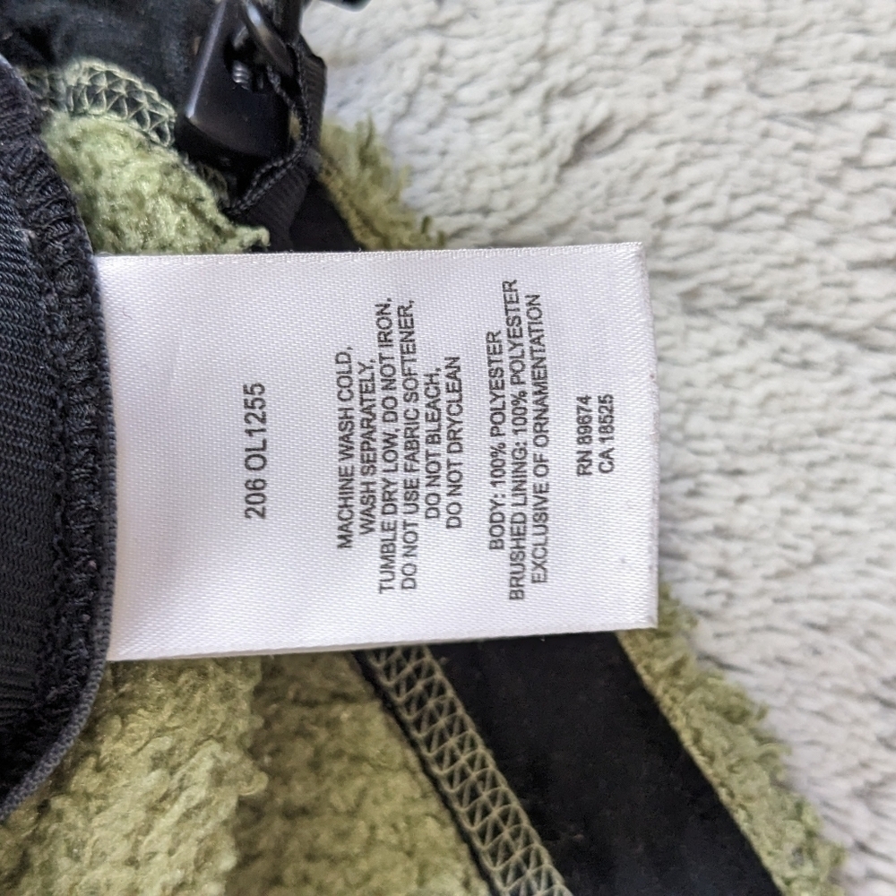 Mountain Hardwear Teddy Fleece Jacket Women's Medium Green Full Zip - Picture 5 of 5
